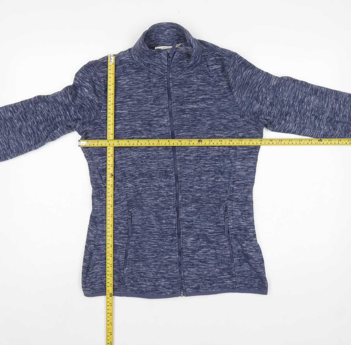 Mountain Warehouse Women Blue UK 10 Full Zip Fleece Sweatshirt