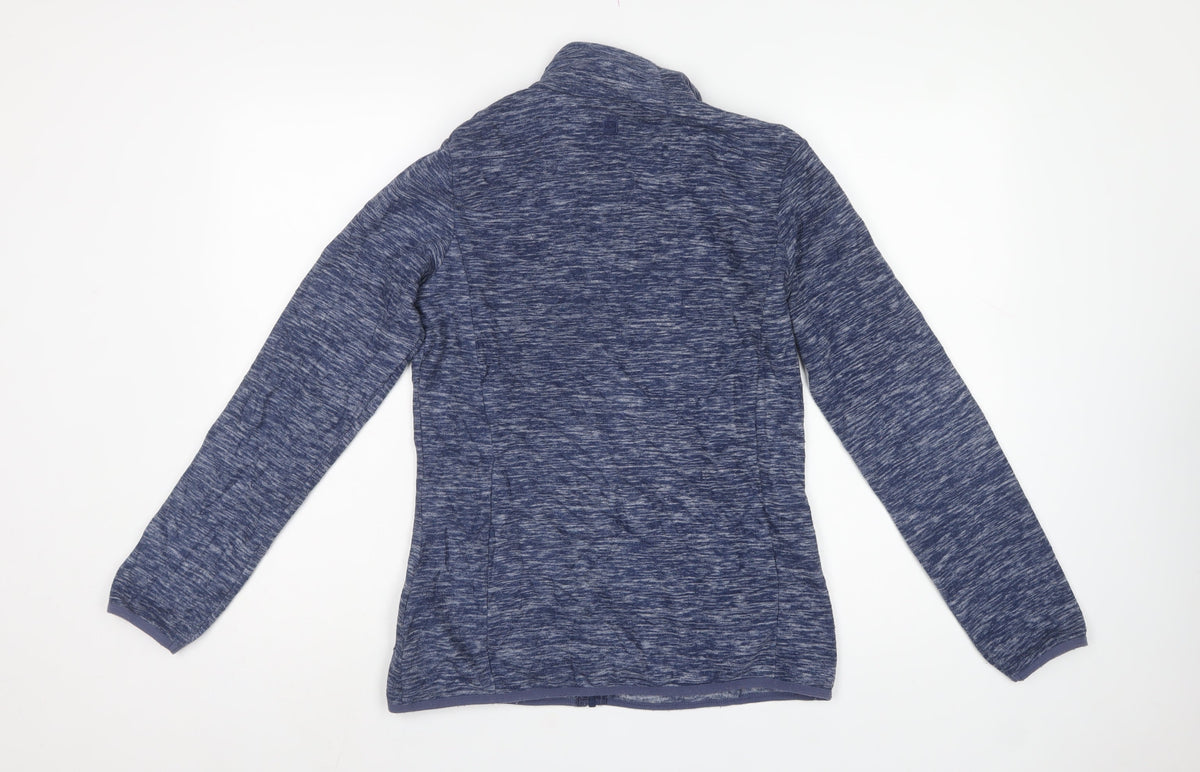 Mountain Warehouse Women Blue UK 10 Full Zip Fleece Sweatshirt