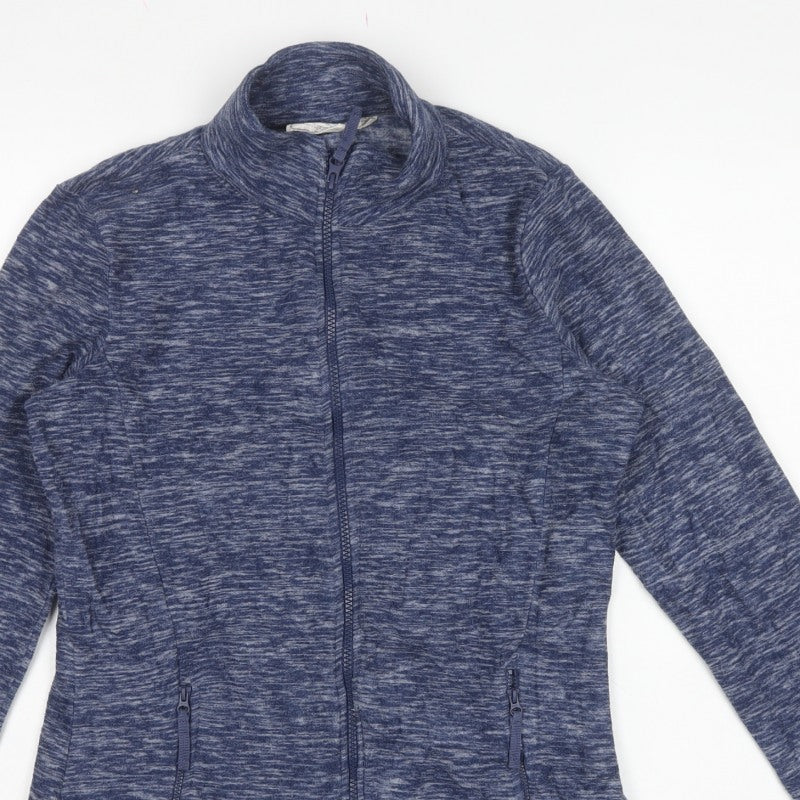 Mountain Warehouse Women Blue UK 10 Full Zip Fleece Sweatshirt
