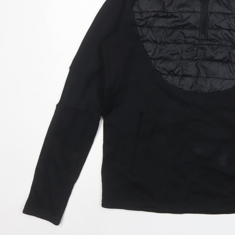 Nike Men’s Black L Therma-FIT 1/2 Zip Quilted Thermal Sweatshirt