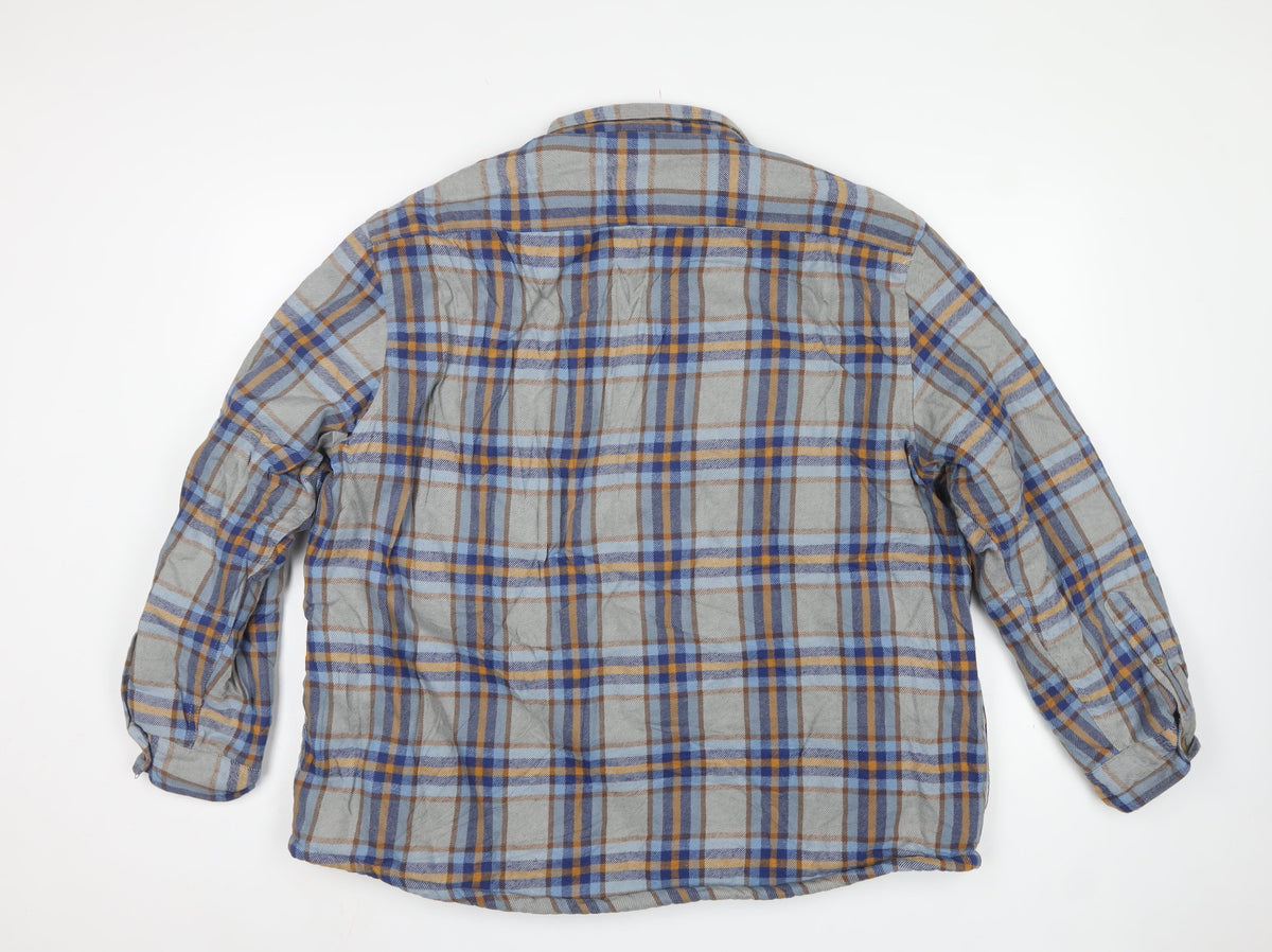 PG Field Heritage Men's Multicoloured 2XL Plaid Fleece Lined Jacket