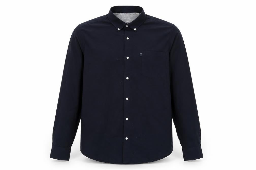 Next Men’s Blue XL Regular Fit Cotton Button-Down Long Sleeve Shirt