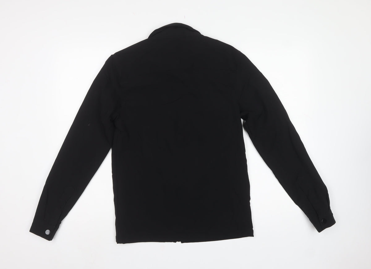 Choixx Men's Black XS Military Jacket Full Zip Utility Pockets