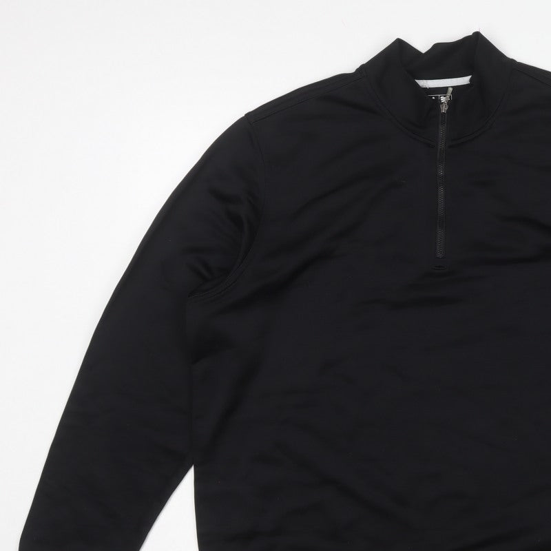 Adidas Men’s Black XL Climalite 1/4 Zip Golf Sweatshirt