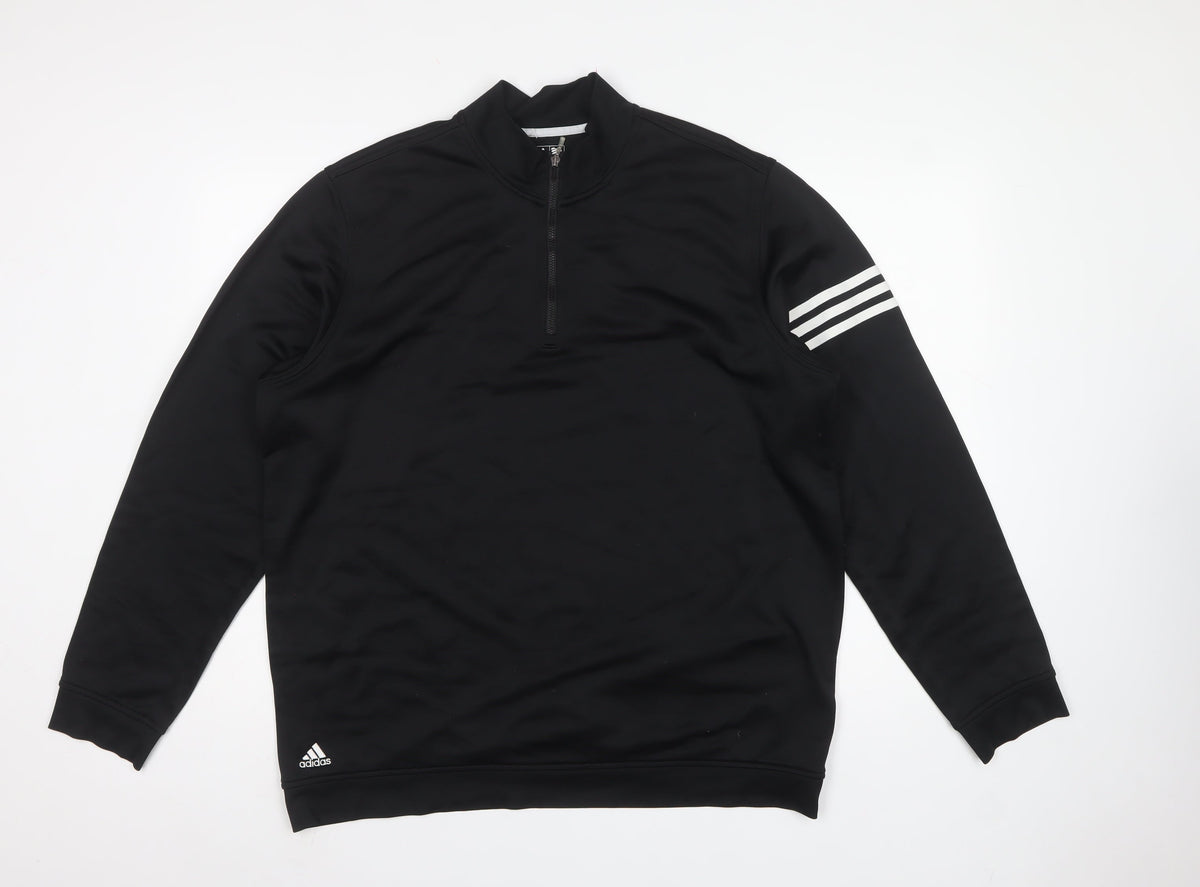Adidas Men’s Black XL Climalite 1/4 Zip Golf Sweatshirt