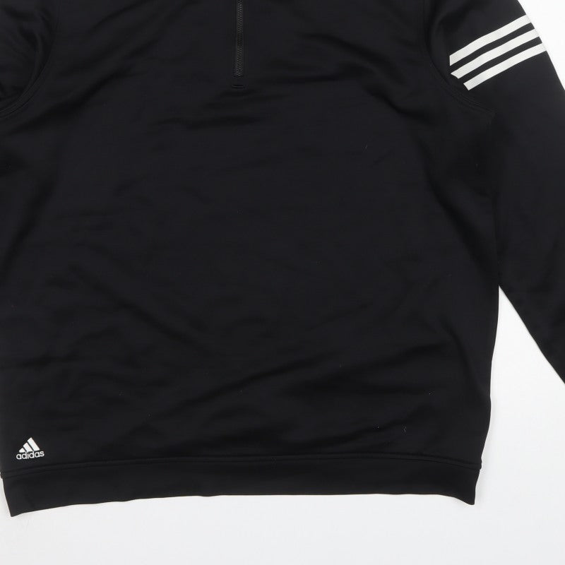 Adidas Men’s Black XL Climalite 1/4 Zip Golf Sweatshirt
