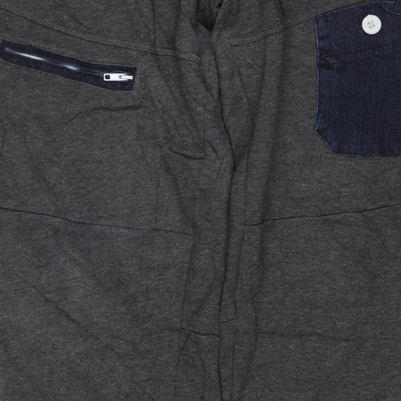 Daniel Lei Mens Grey Jogger Trousers M Drawstring Cargo Pockets