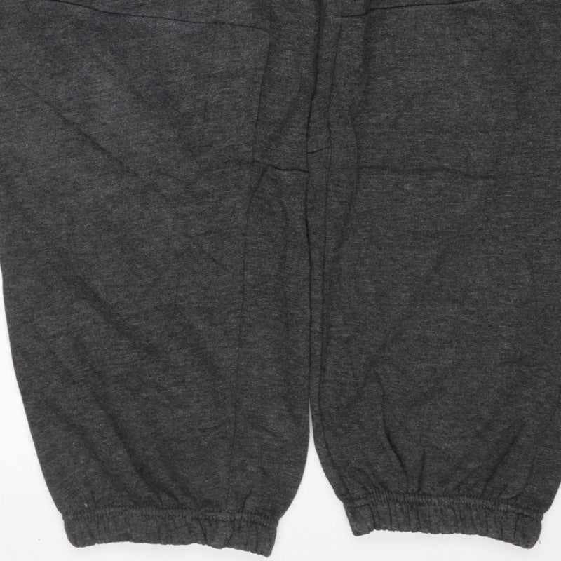Daniel Lei Mens Grey Jogger Trousers M Drawstring Cargo Pockets