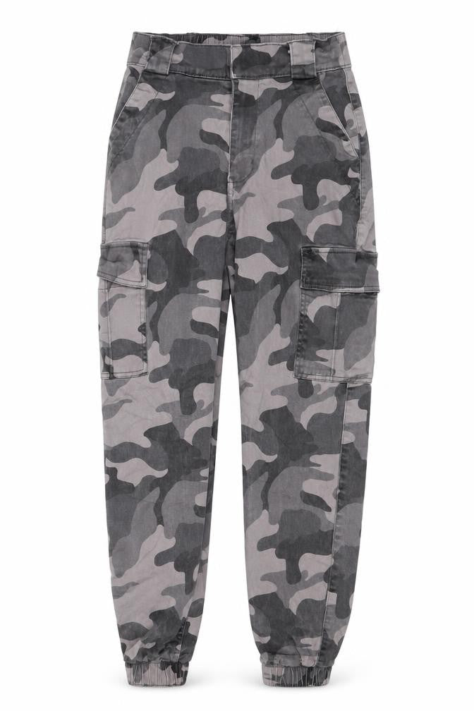 Hollister Women’s Grey Camo XS Ultra High Rise Mom Jeans Cargo