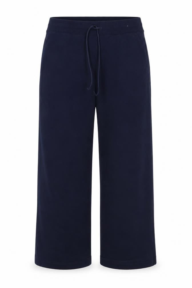 Marks and Spencer Women Blue UK 18 Long Sweatpants Drawstring Cotton