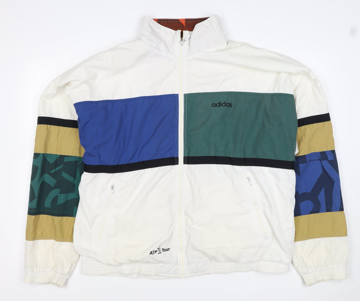 Adidas Men’s L Multicolour 90s ATP Tour Windbreaker Jacket