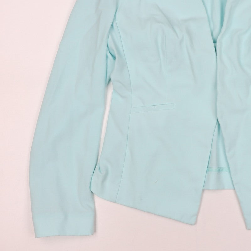 Marks and Spencer Women Blue Size 12 Open Front Tailored Blazer