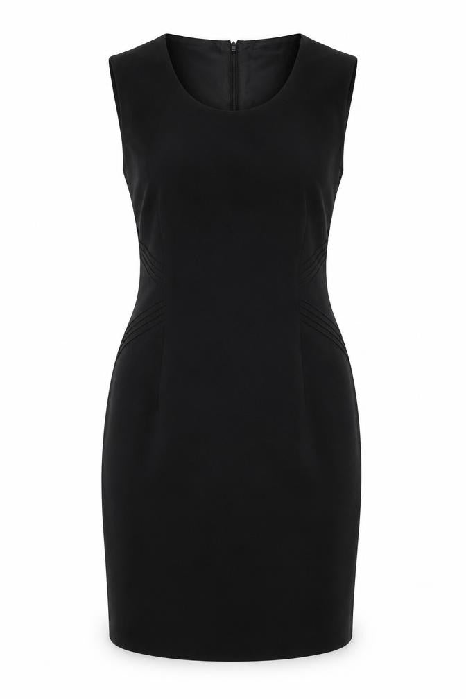 Precis Women Black UK 12 Sleeveless Knee Length Sheath Dress
