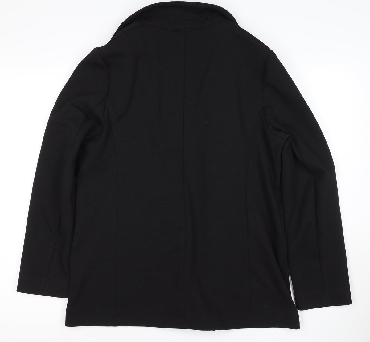 Marks and Spencer Women Black UK 16 Tuxedo Blazer Shawl Lapel
