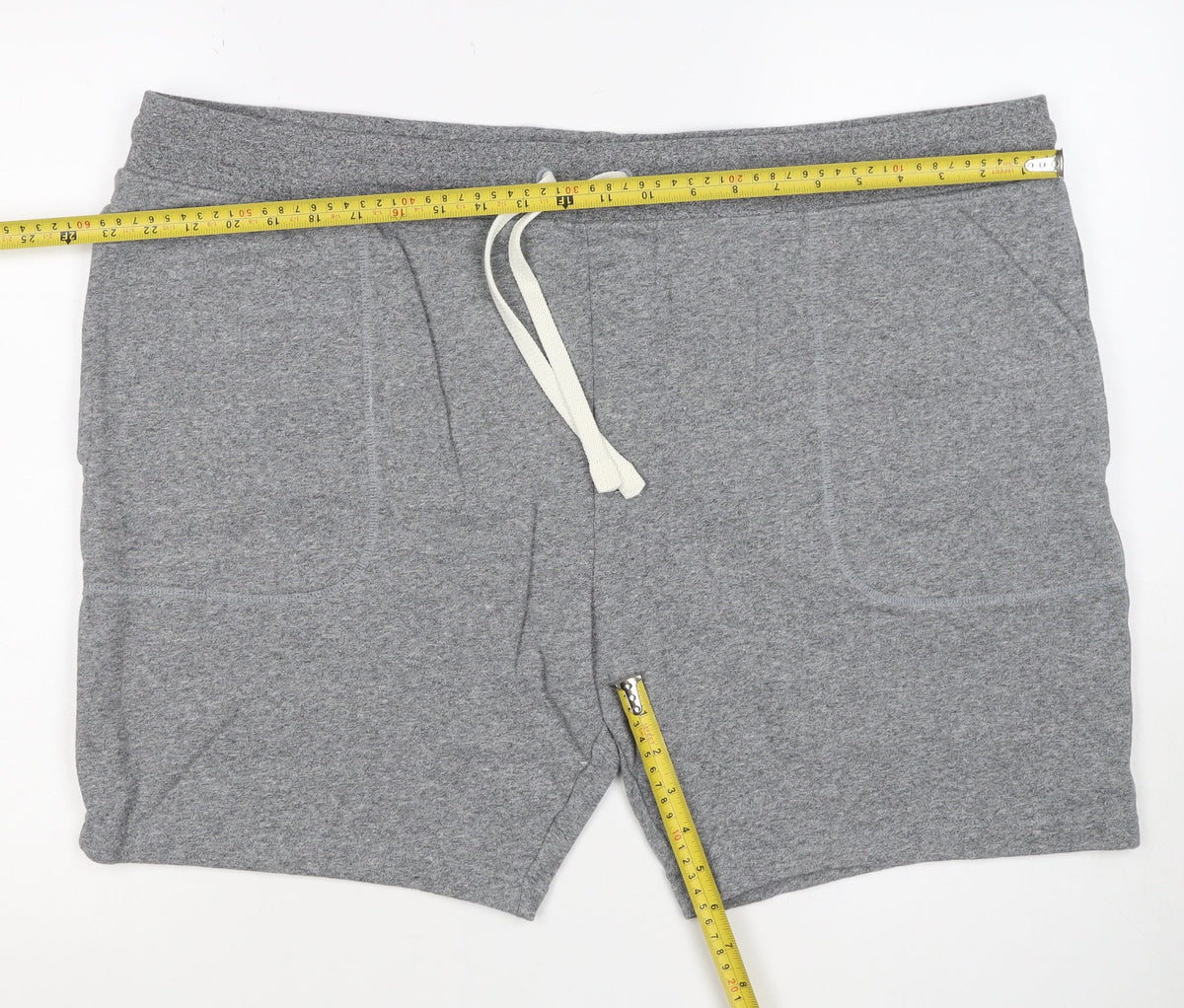 Marks & Spencer Men Grey 3XL Cotton Drawstring Sweat Shorts
