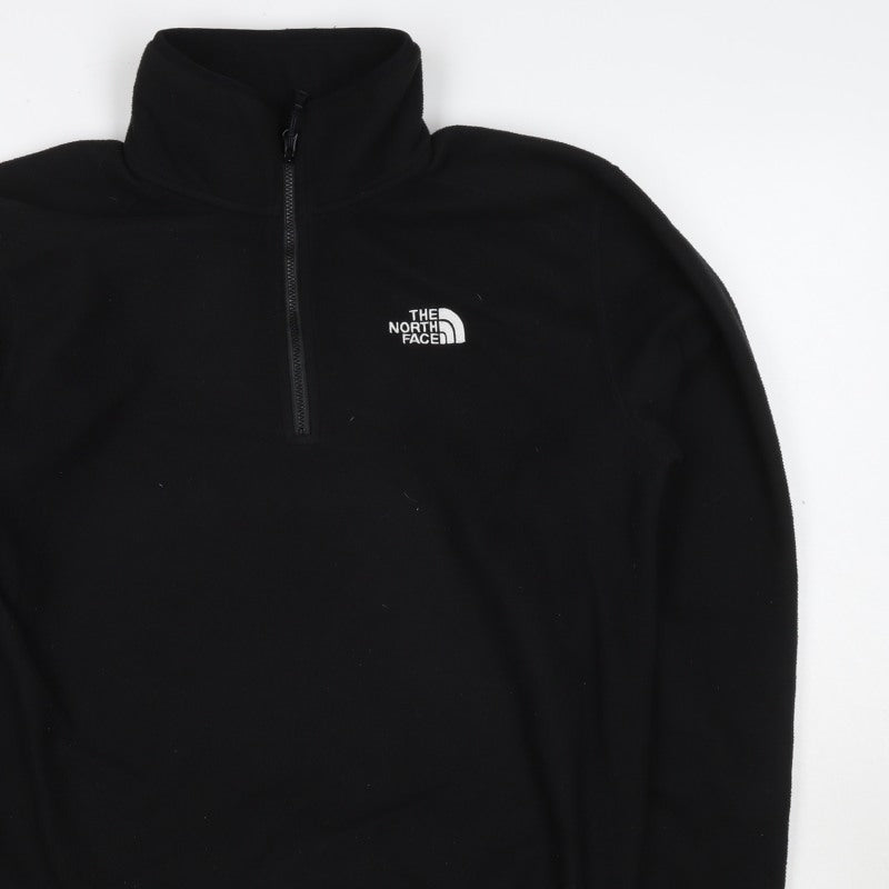 The North Face Men’s Black S 1/4 Zip Fleece Sweatshirt Logo