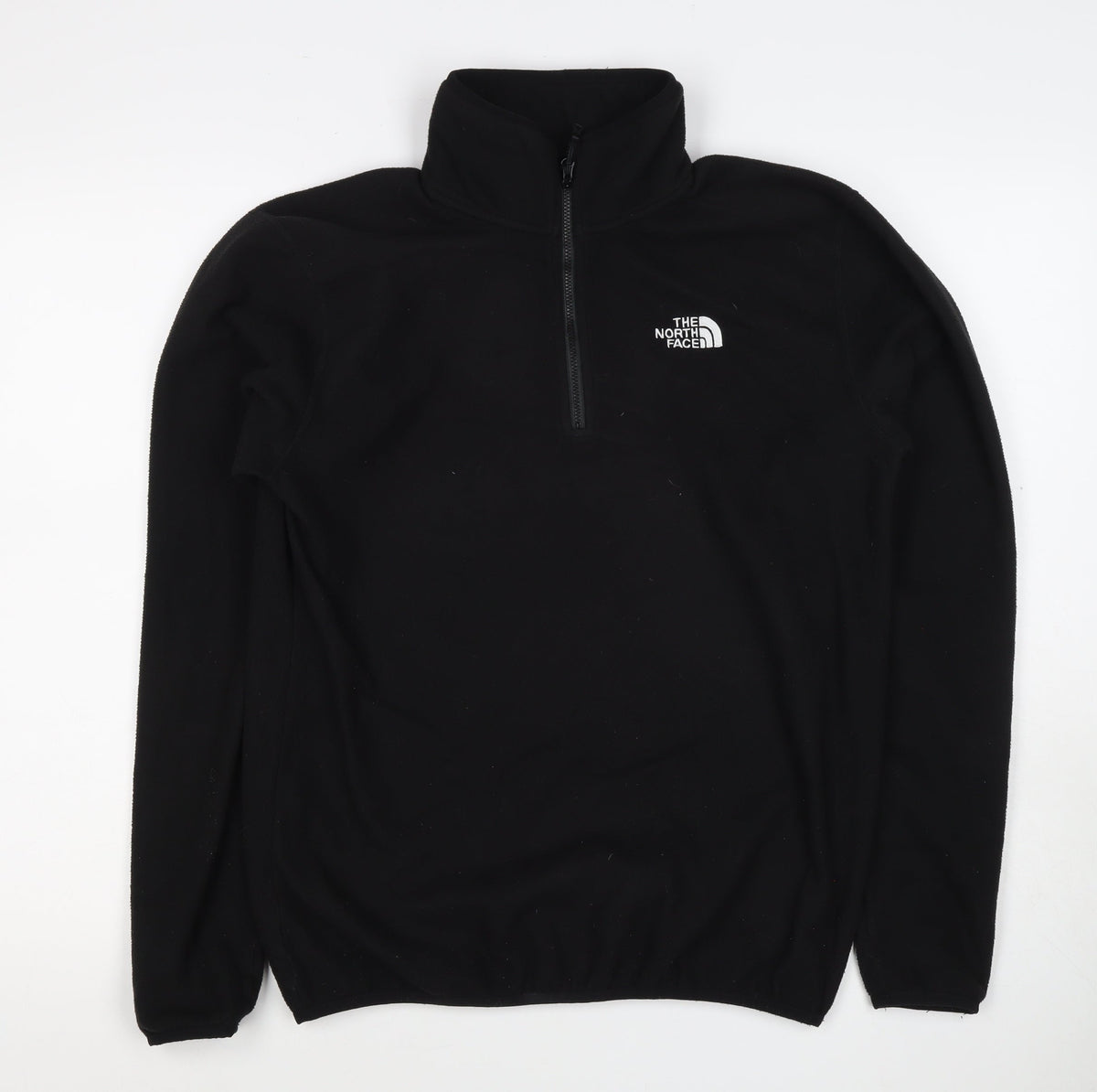 The North Face Men’s Black S 1/4 Zip Fleece Sweatshirt Logo