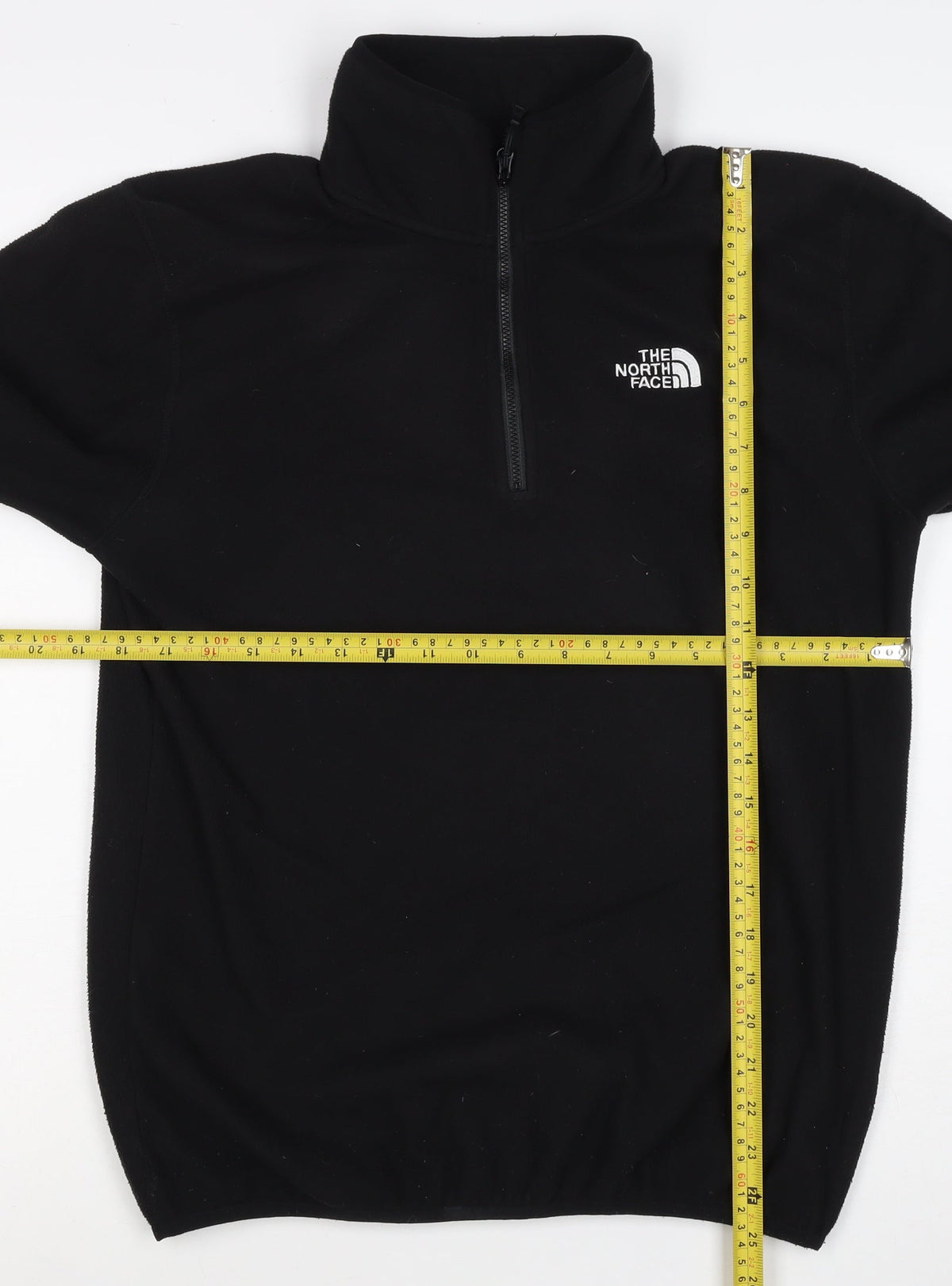 The North Face Men’s Black S 1/4 Zip Fleece Sweatshirt Logo