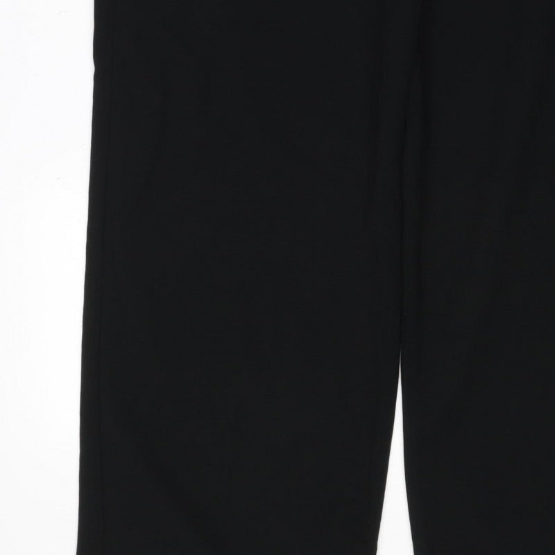 Marks & Spencer Women’s Black UK 16 Long Straight Tailored Trousers