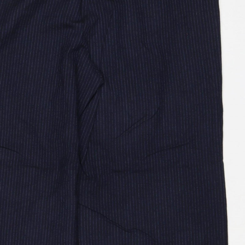 Jaeger Women’s Blue Pinstripe Straight Leg Dress Trousers UK 12