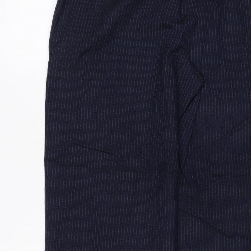 Jaeger Women’s Blue Pinstripe Straight Leg Dress Trousers UK 12