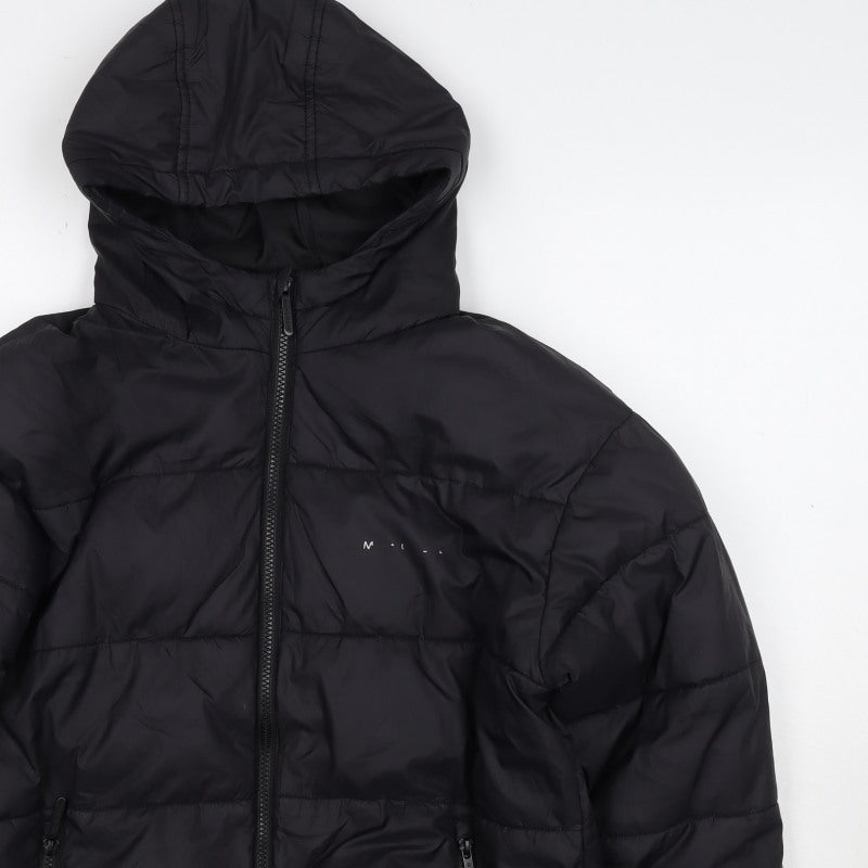 McKenzie Girls Black 12-13 Years Hooded Puffer Jacket Zip Winter