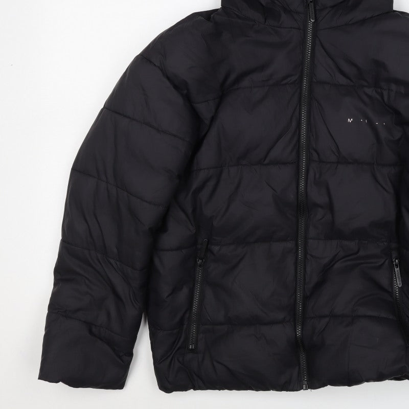 McKenzie Girls Black 12-13 Years Hooded Puffer Jacket Zip Winter