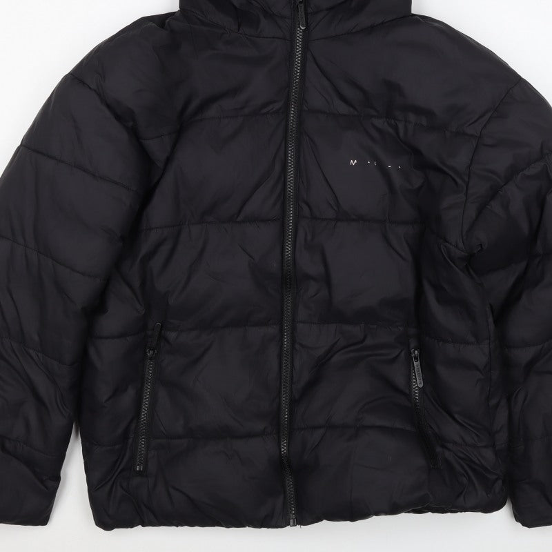 McKenzie Girls Black 12-13 Years Hooded Puffer Jacket Zip Winter