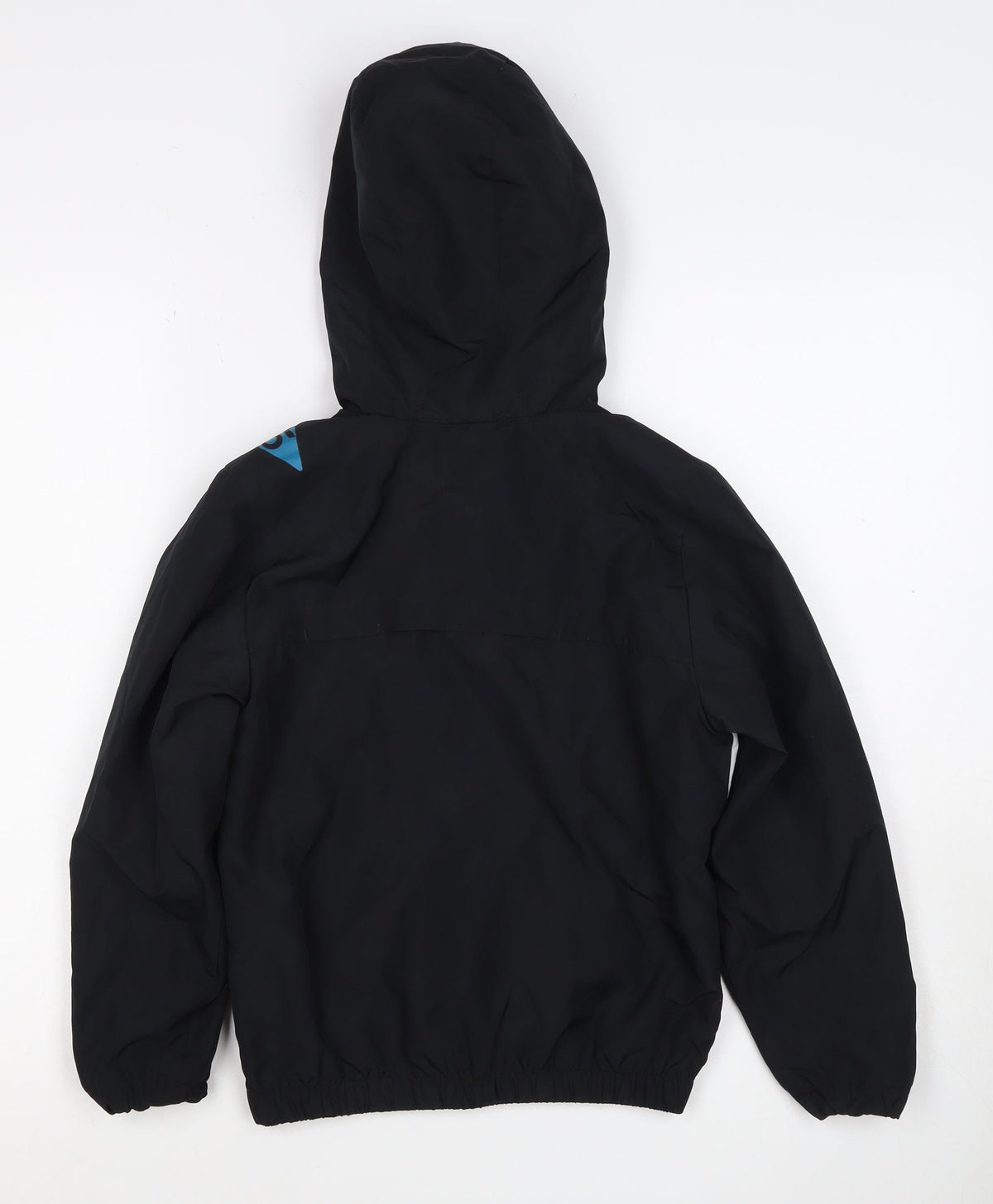 Umbro Boys Black Blue 8-9 Years Hooded Full Zip Track Jacket