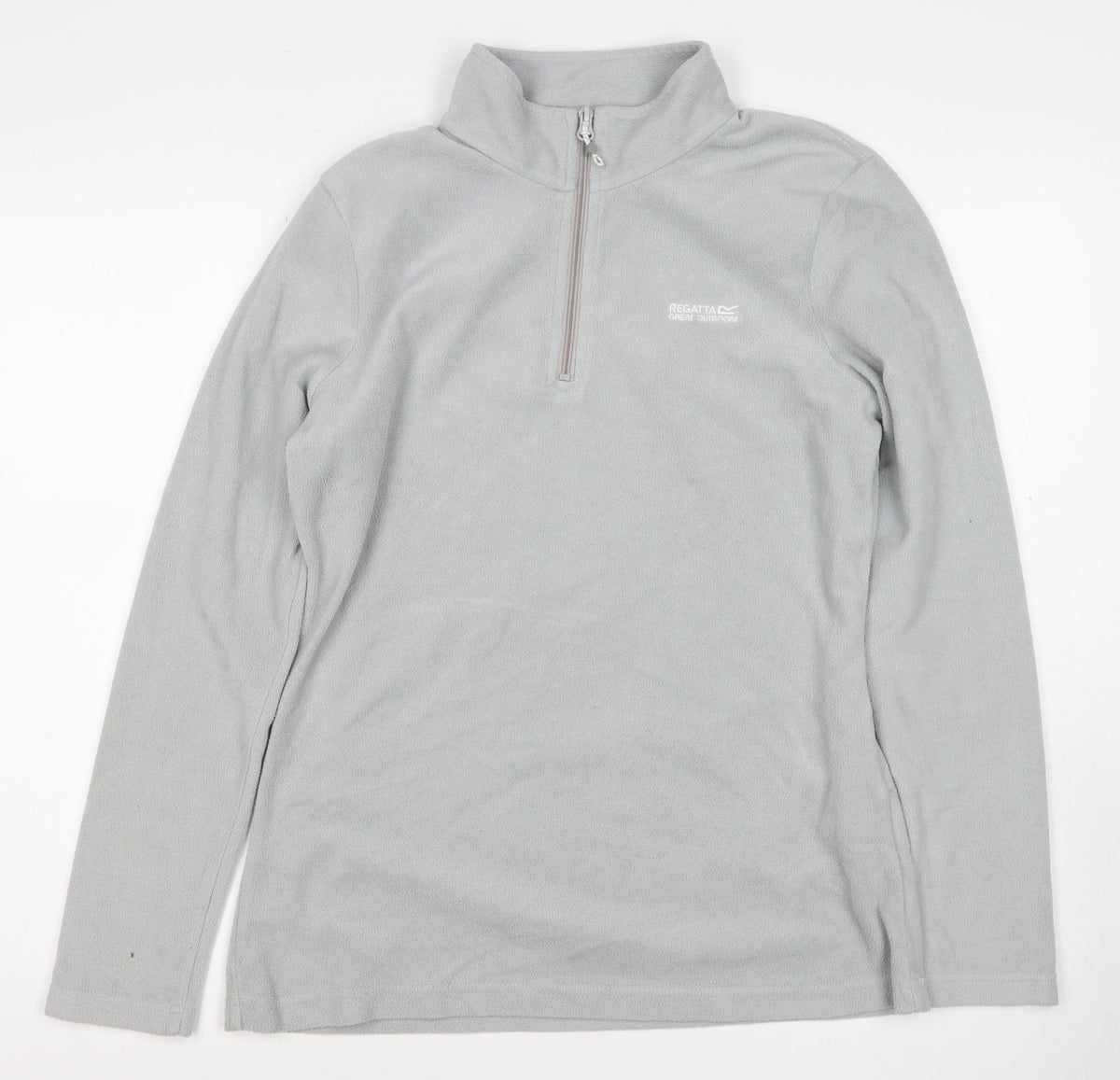 Regatta Women’s Grey UK 10 1/4 Zip Fleece Pullover Hiking Sweatshirt