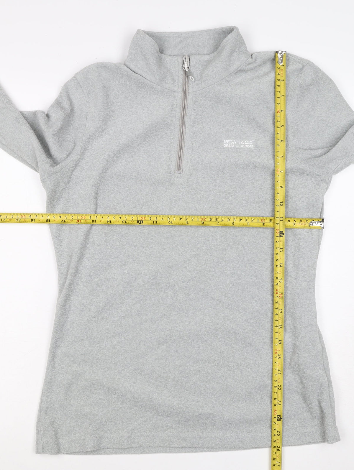 Regatta Women’s Grey UK 10 1/4 Zip Fleece Pullover Hiking Sweatshirt