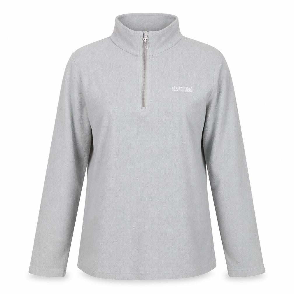 Regatta Women’s Grey UK 10 1/4 Zip Fleece Pullover Hiking Sweatshirt