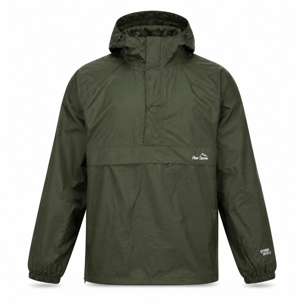 Peter Storm Men’s Green Small Anorak Hooded Waterproof Outdoor Jacket