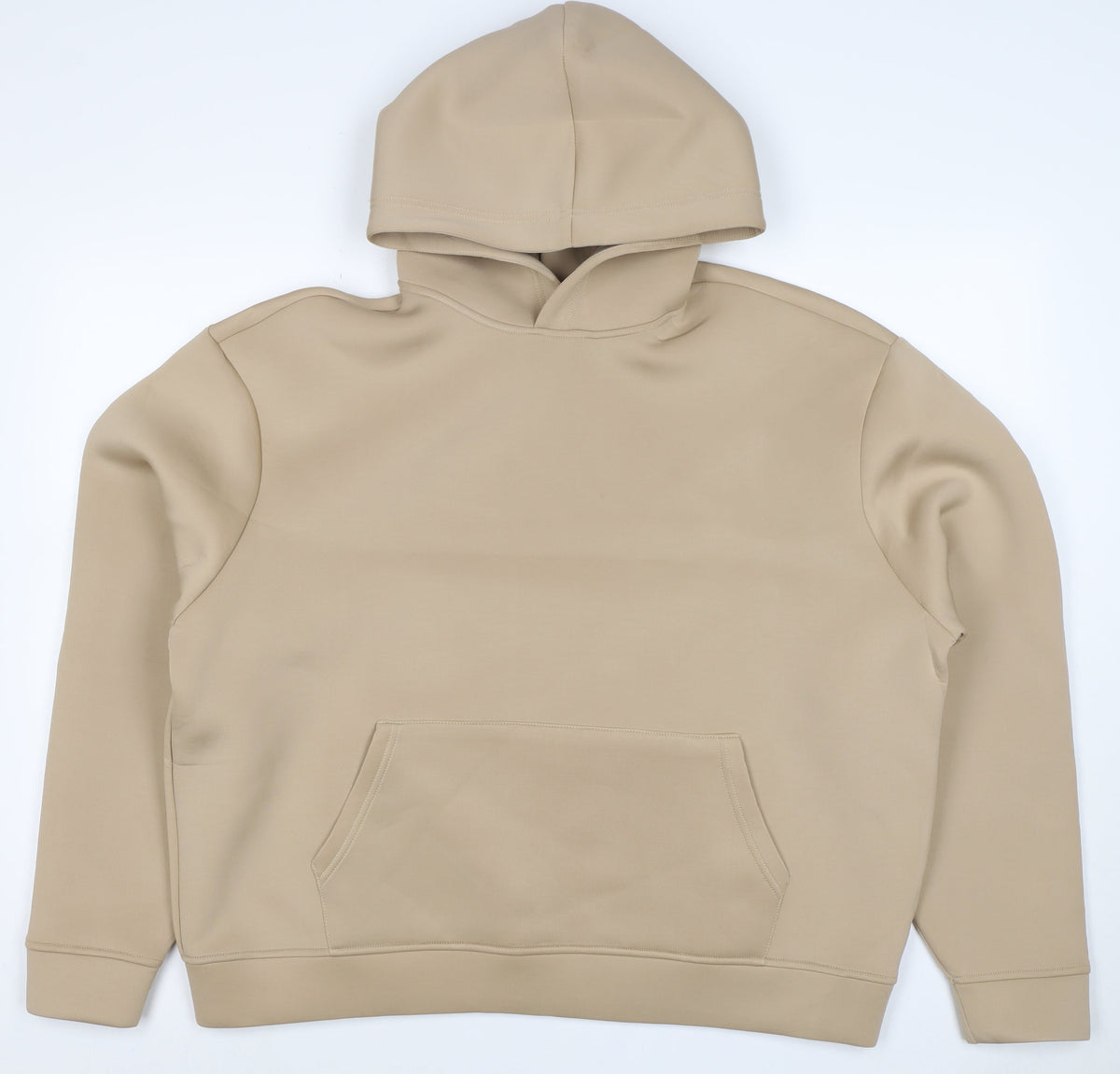 Manière De Voir Men’s Beige M Pullover Hooded Stretch Hoodie