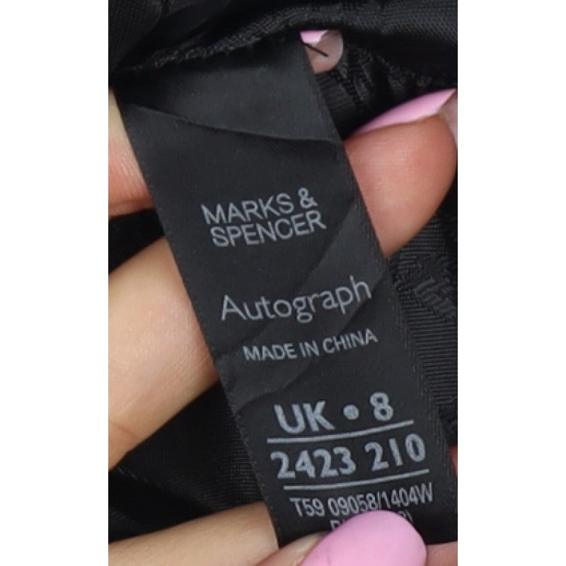Marks & Spencer Autograph Women Black UK 8 Short Sleeve Suit Jacket