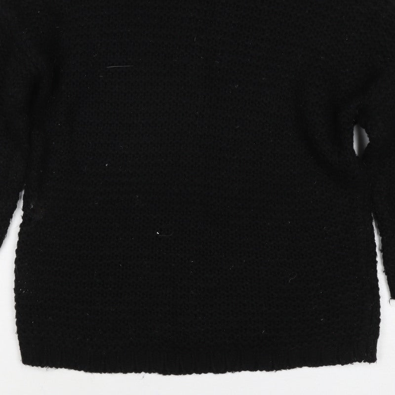 Twik Women’s Black XS Chunky Knit Crew Neck Oversized Jumper