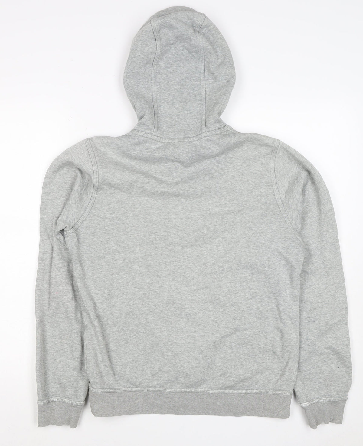 Nike Men’s Grey Small Pullover Hoodie Logo Hooded Fleece Sports