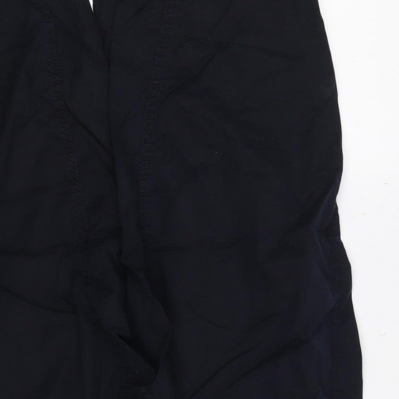 Marks and Spencer Women's Black UK 10 Short Cargo Trousers Pockets