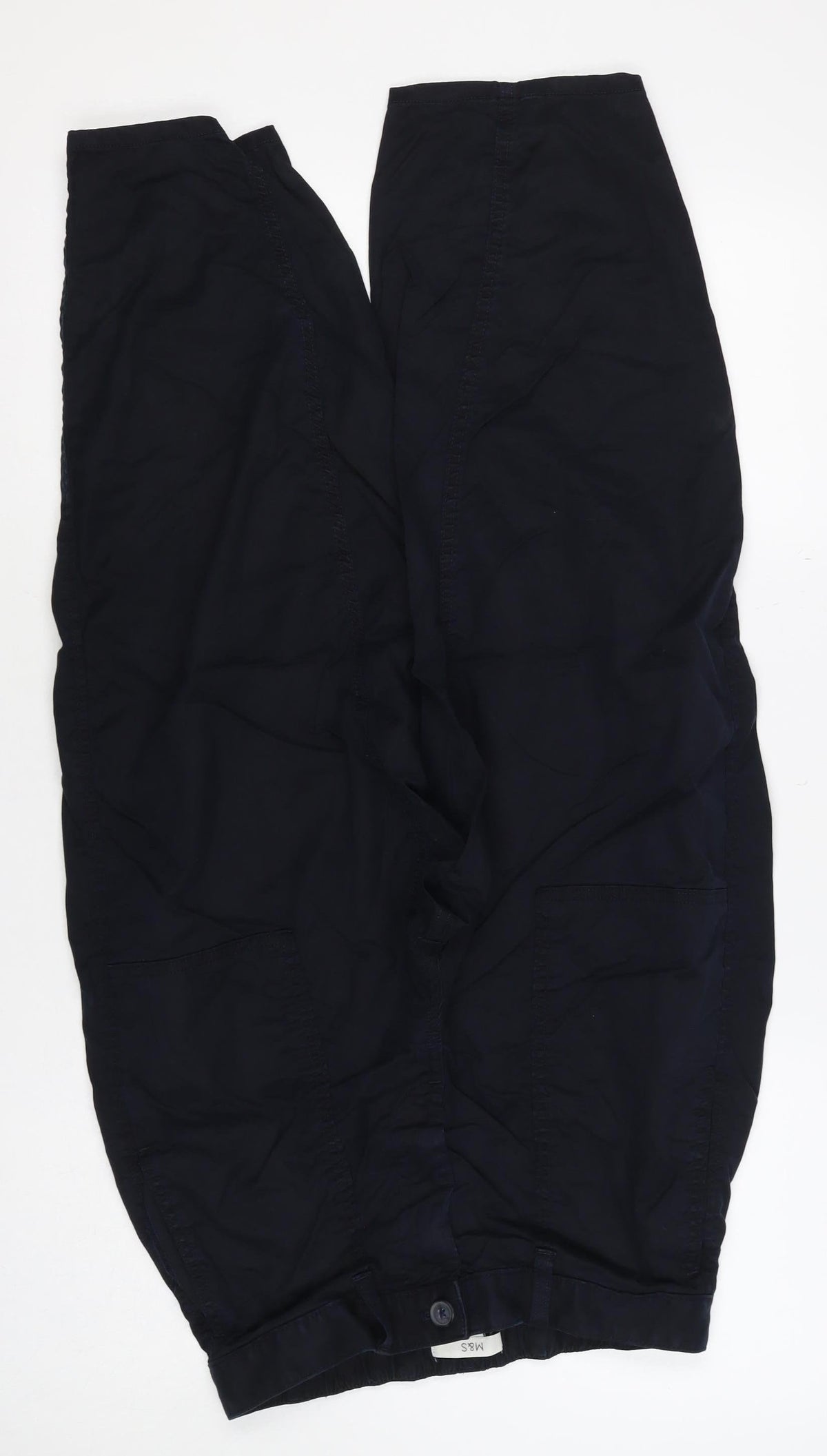 Marks and Spencer Women's Black UK 10 Short Cargo Trousers Pockets