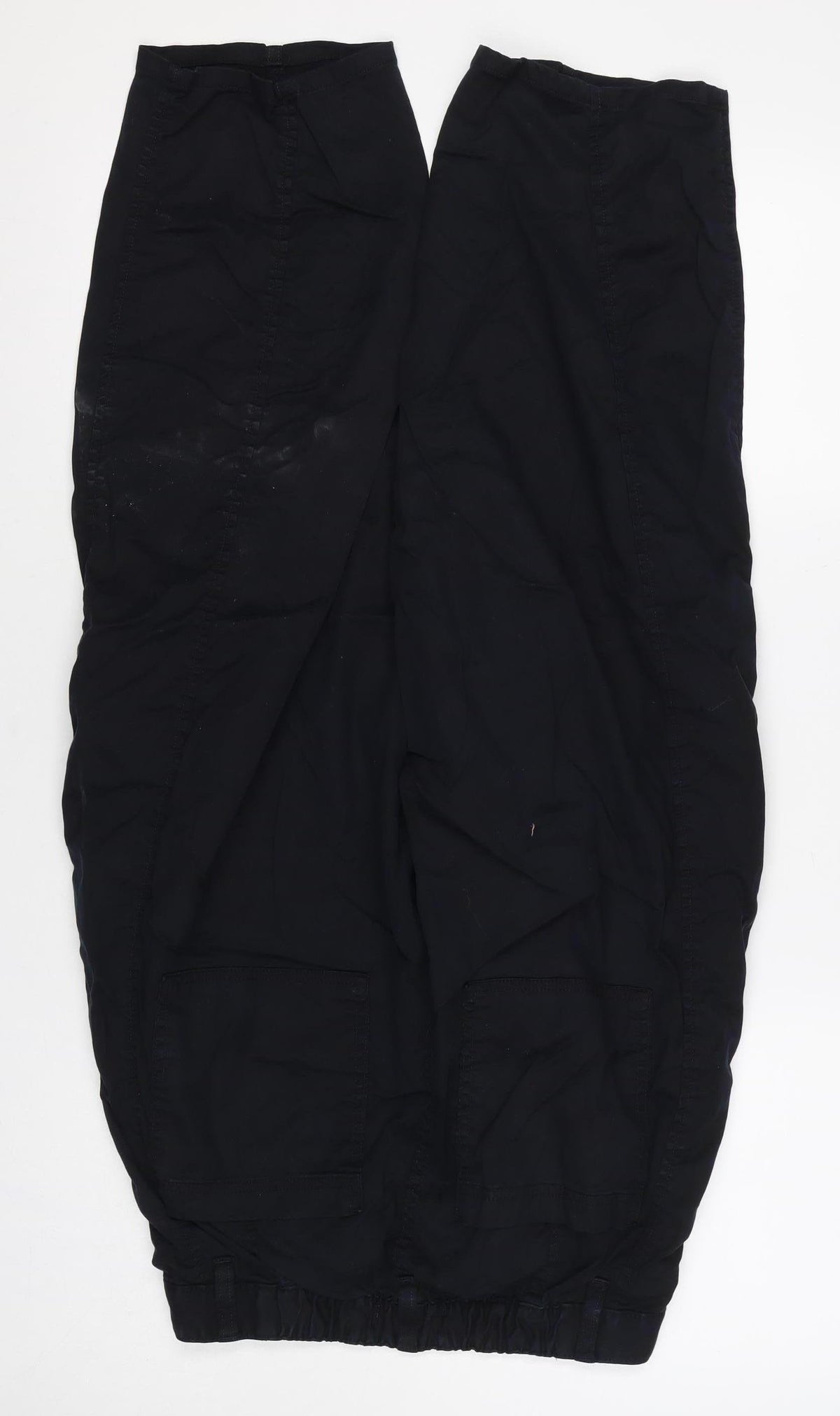 Marks and Spencer Women's Black UK 10 Short Cargo Trousers Pockets
