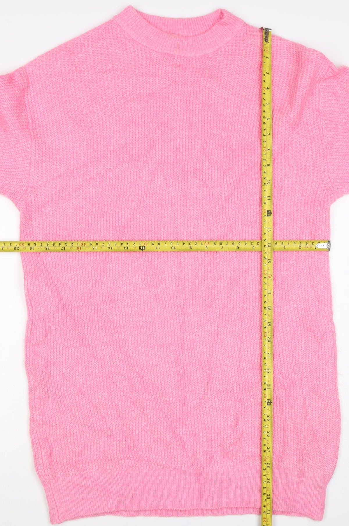 Divided Women’s Pink S Oversized Mock Neck Knit Tunic Jumper