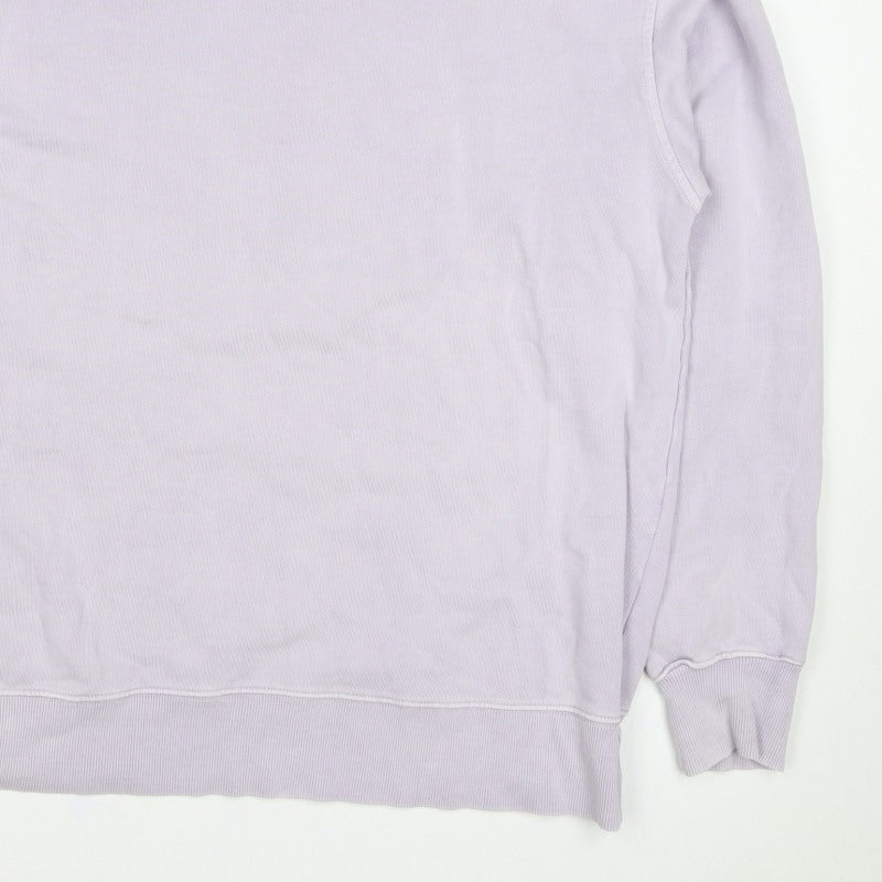Zara Men Purple M Crew Neck Cotton Pullover Sweatshirt