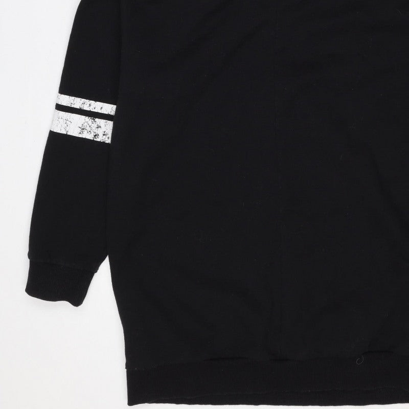 Yours Women Black UK 14 California Graphic Pullover Hoodie