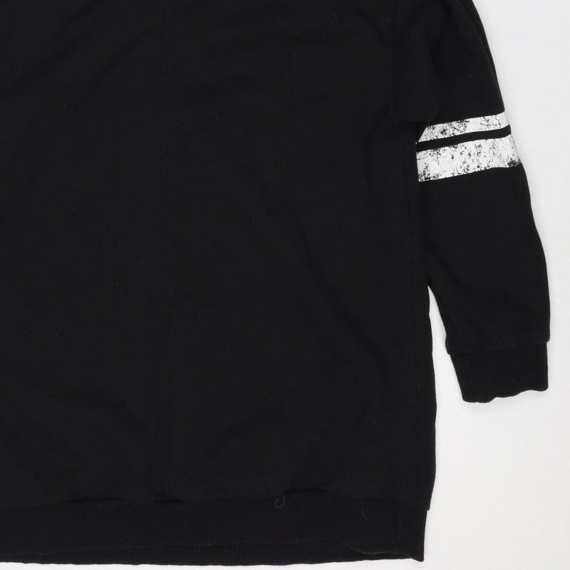 Yours Women Black UK 14 California Graphic Pullover Hoodie