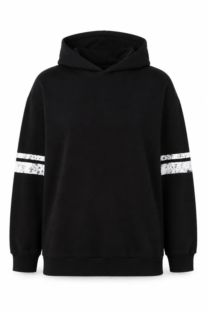 Yours Women Black UK 14 California Graphic Pullover Hoodie