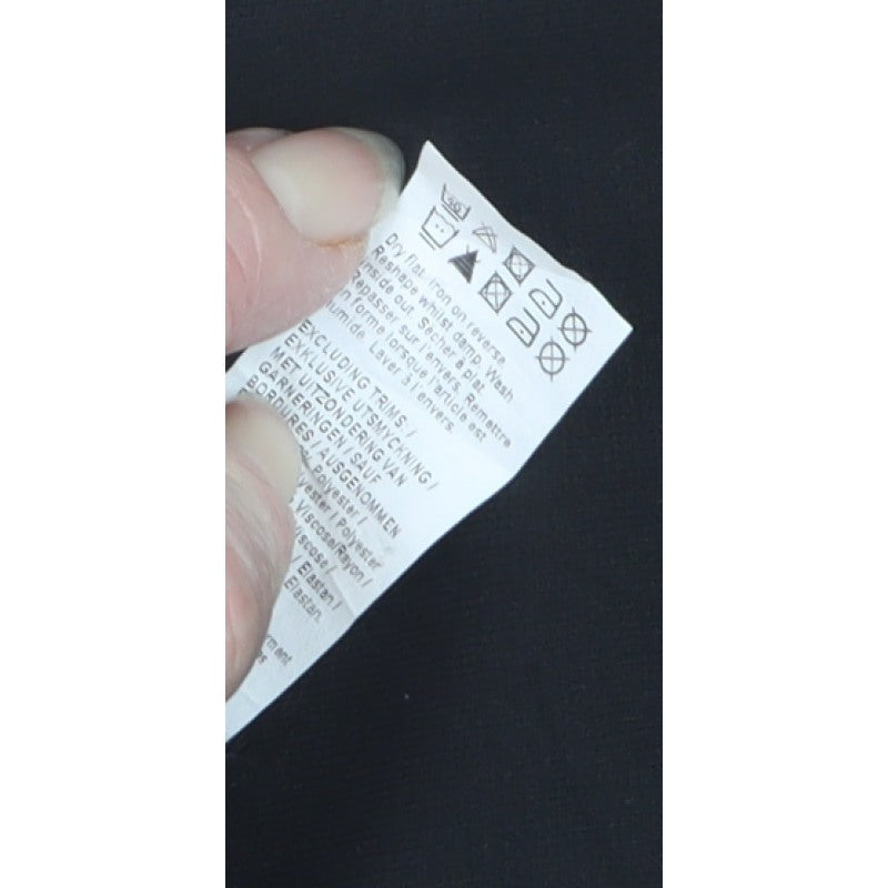 River Island Women’s Black Size 10 Logo Embroidered Zip Detail Sweatshirt