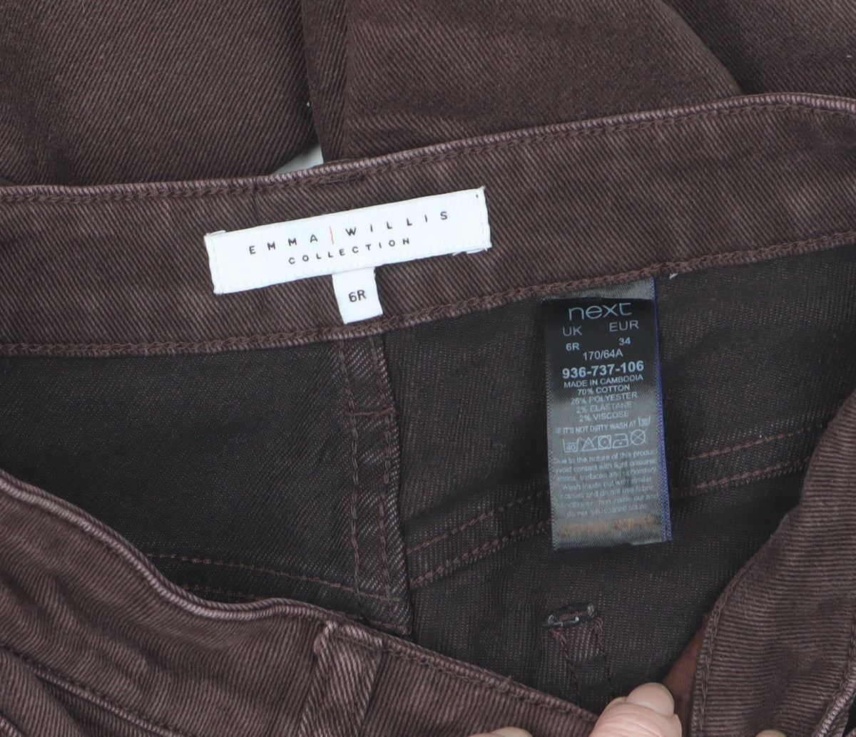 Emma Willis for Next Women’s Brown UK 6 Regular Straight Jeans