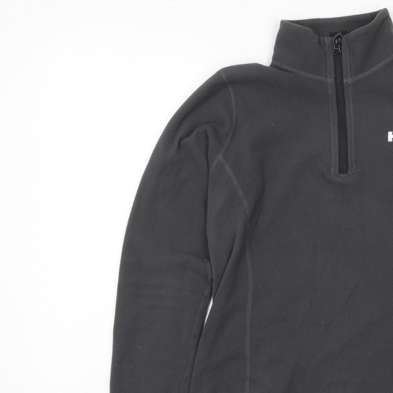Helly Hansen Women Black M 1/4 Zip Fleece Pullover Sweatshirt