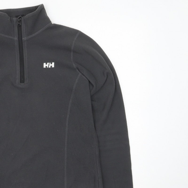 Helly Hansen Women Black M 1/4 Zip Fleece Pullover Sweatshirt