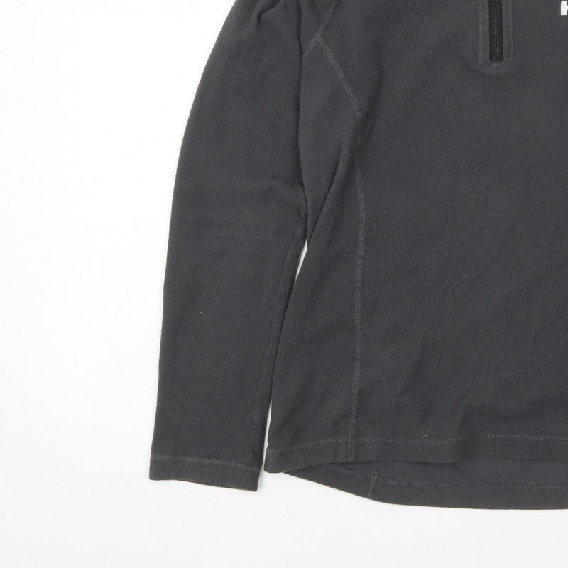 Helly Hansen Women Black M 1/4 Zip Fleece Pullover Sweatshirt